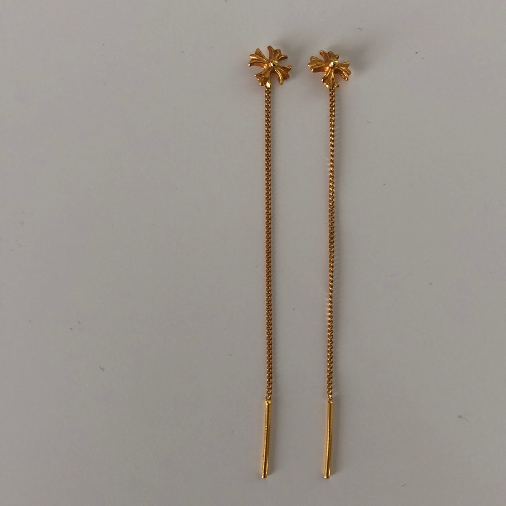 Pade Vavra Rose gold slip through earrings
